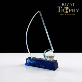 Trophy Crystal Plaque - Rizal Trophy