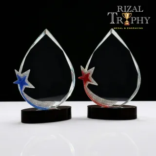 Trophy Crystal Plaque - Rizal Trophy