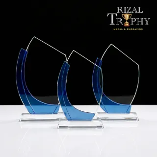 Trophy Crystal Plaque - Rizal Trophy