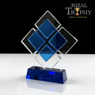 Trophy Crystal Plaque - Rizal Trophy