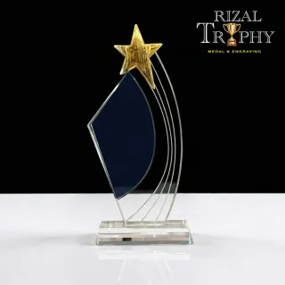 Trophy Crystal Plaque - Rizal Trophy
