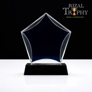Trophy Crystal Plaque - Rizal Trophy