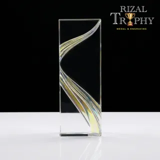 Trophy Crystal Plaque - Rizal Trophy