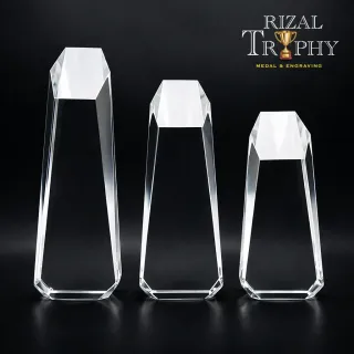 Trophy Crystal Plaque - Rizal Trophy
