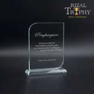 Trophy Crystal Plaque - Rizal Trophy