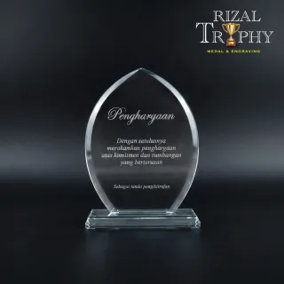 Trophy Crystal Plaque - Rizal Trophy