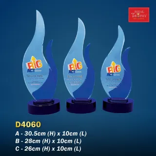 Trophy Crystal Plaque - Rizal Trophy