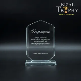 Trophy Crystal Plaque - Rizal Trophy