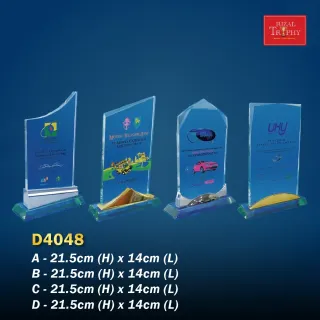 Trophy Crystal Plaque - Rizal Trophy