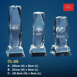 Trophy Crystal Trophy - Rizal Trophy