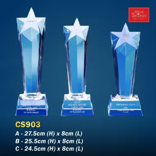 Trophy Crystal Trophy - Rizal Trophy