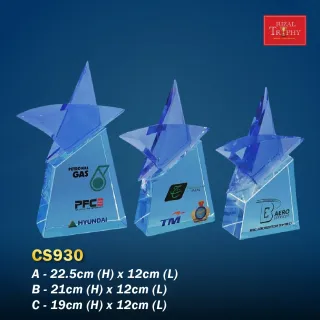 Trophy Crystal Trophy - Rizal Trophy