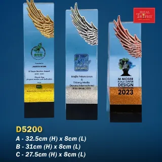 Trophy Crystal Trophy - Rizal Trophy