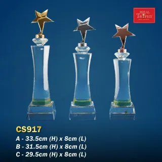 Trophy Crystal Trophy - Rizal Trophy