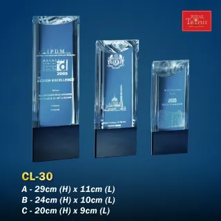 Trophy Crystal Trophy - Rizal Trophy