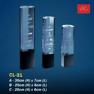 Trophy Crystal Trophy - Rizal Trophy