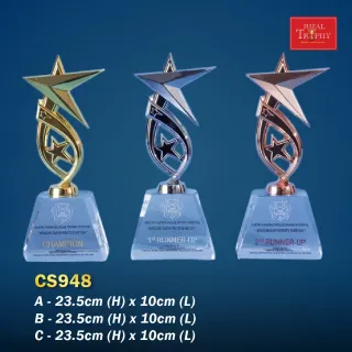 Trophy Crystal Trophy - Rizal Trophy