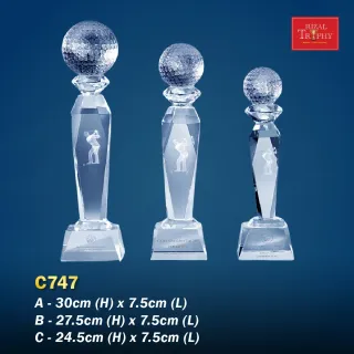 Trophy Crystal Trophy - Rizal Trophy