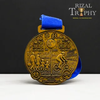 Trophy Medal Zinc Alloy - Rizal Trophy