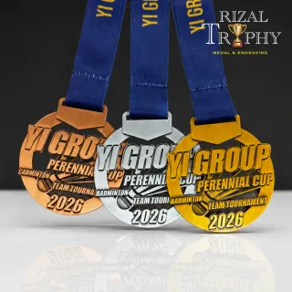Trophy Medal Zinc Alloy - Rizal Trophy
