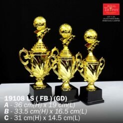 PIALA IRINGAN BOLA SEPAK 19108LS (FB-GD)