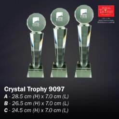 Crystal Trophy 9097