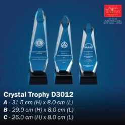 Crystal Trophy D3012
