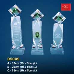 Crystal Trophy D5009
