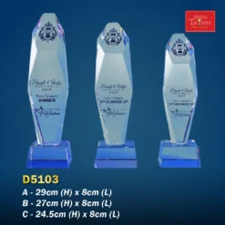 Crystal Trophy D5103