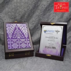 Songket Wooden Gift Box 7053 (purple)